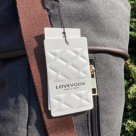 LOVEVOOK Classic & Stylish Convertible Big Canvas Cotton Tote Backpack Handbag main image 7